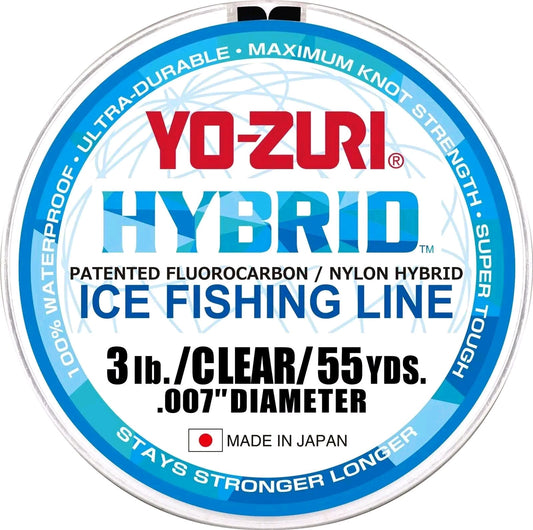 Yo-Zuri Hybrid Ice Fishing Line - Clear, 3lb, 55yds